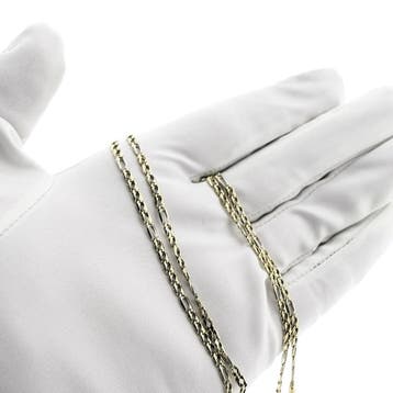 Bicolor gouden Figaro schakelketting, Ophalen of Verzenden, Gebruikt, Goud, Goud