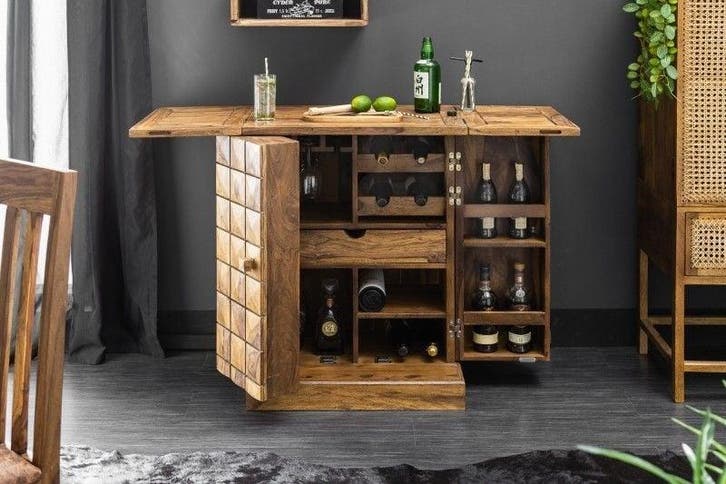Handgemaakte barkast MOSAICO 130cm Sheesham hout, Huis en Inrichting, Tafels | Eettafels, Ophalen of Verzenden