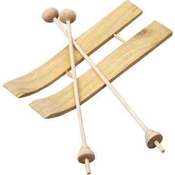 Ski met stokken, afm 11x3,8 cm, 3 paar/ 1 doos, Nieuw