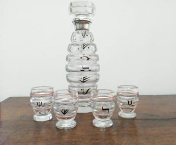 Drankservies (5) - .800 zilver