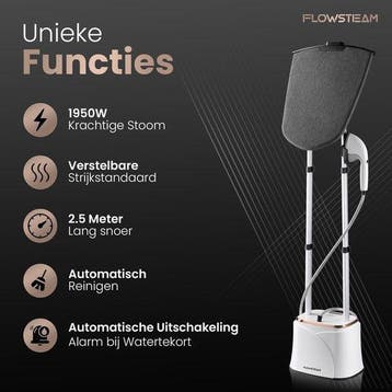 2dekans | FLOWSTEAM® PRO Kledingstomer - Handstomer -, Ophalen of Verzenden, Zo goed als nieuw