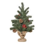 Kerstboom 50 Cm Kunstspar Met 55 Takken, 4 Rode Bessen &amp;, Verzenden