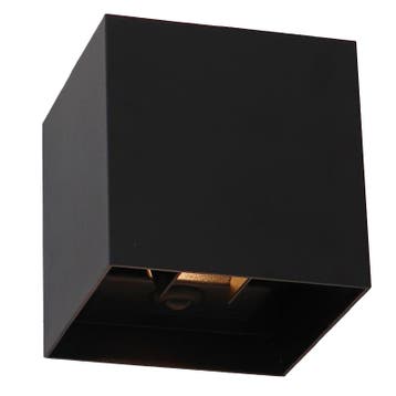 Oplaadbare up down wandlamp met bewegingssensor zwart, Dion,, Ophalen of Verzenden, Nieuw, Metaal
