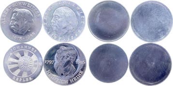 5 en 10 Mark 1967-1975 Duitsland Lot 4x Probe Ddr 5+10 Ma..., Postzegels en Munten, Munten | Europa | Niet-Euromunten, Verzenden