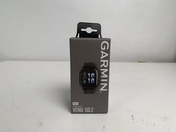 Garmin Venu Sq 2 Music 40 mm slate aluminium rand met zwarte, Sieraden, Tassen en Uiterlijk, Smartwatches, Verzenden, Nieuw, Garmin