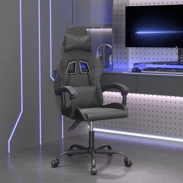 vidaXL Gamestoel kunstleer zwart, Huis en Inrichting, Bureaustoelen, Verzenden, Nieuw, Zwart
