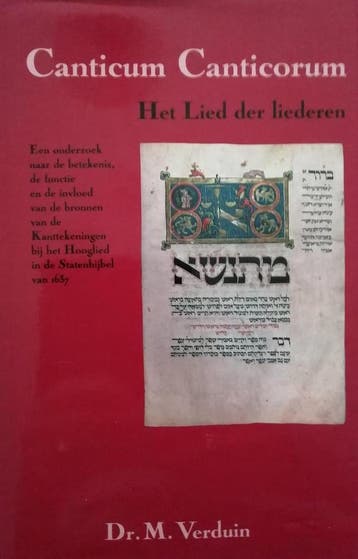CANTICUM CANTICCORUM - M. Verduin 9789033603136, Boeken, Verzenden, Zo goed als nieuw, M. Verduin