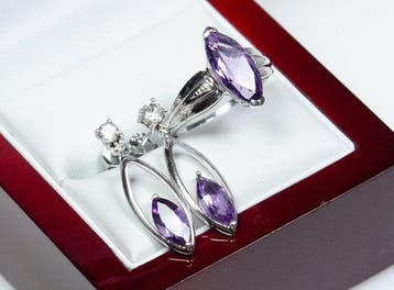 Zonder minimumprijs - 2-delige sieradenset - 925 zilver -, Sieraden, Tassen en Uiterlijk, Antieke sieraden