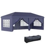 Vouwpaviljoen 5,85x2,95m Met UV-bescherming, Zijwanden &amp;, Tuin en Terras, Verzenden
