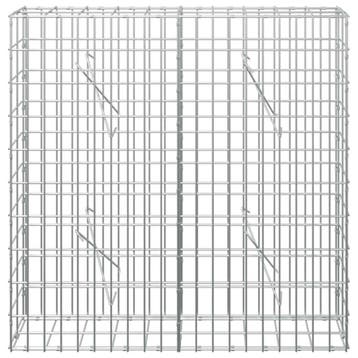 vidaXL Gabion met 5 mm Draad en 5x10 cm Gaas 100x10x100 cm, Verzenden, Nieuw, IJzer