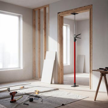 2 plafondsteunen 115 tot 290 cm - rood, Verzenden, Nieuw