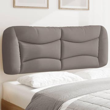 vidaXL Hoofdbordkussen Hvar 120 cm stof taupe, Verzenden, Nieuw, Stof