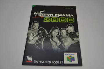 Wrestlemania 2000  (N64 UKV MANUAL, Verzenden, Zo goed als nieuw