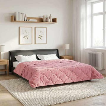 vidaXL Winter Dekbed 220 x 260 cm Winter Roze Ademend, Verzenden, Nieuw, Roze