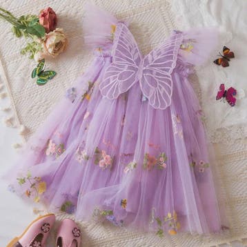 Zomerse Prinsessenjurk Meisjes met Kant en Bloemenprint - Pe, Verzenden, Nieuw
