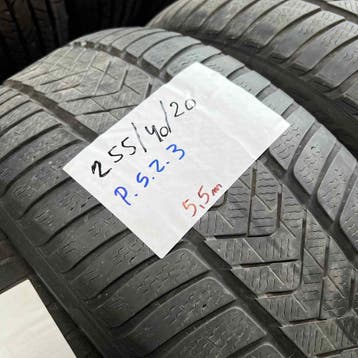 2 x Pirelli 255-40-20 Winterbanden 5,5mm, Gebruikt, 255 mm, Band(en), Personenwagen