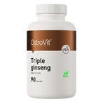 Ostrovit - Triple Ginseng - 90 Vege Capsules, Verzenden, Nieuw, Poeder of Drank