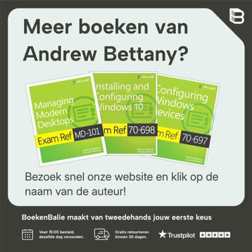 Exam Ref MD-100 Windows 10 9780135560594 Andrew Bettany, Verzenden, Zo goed als nieuw, Andrew Bettany