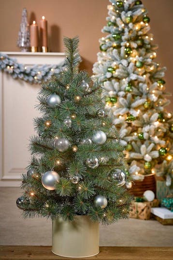 2dekans | Black Box Trees Glendon Kunstkerstboom in Pot met, Ophalen of Verzenden, Zo goed als nieuw