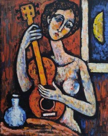 Piotr Sujka (XXI) - Anna z gitar, Antiek en Kunst