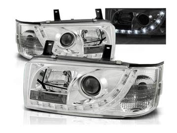 LED DRL koplamp units Daylight Chrome geschikt voor VW T4, Verzenden, Nieuw, Volkswagen