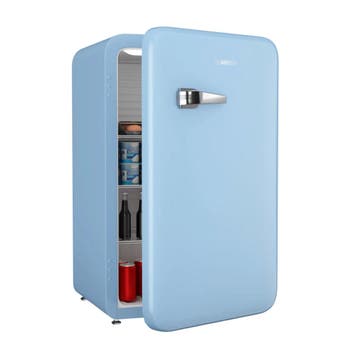 Koelkast Retro Koelkast Audrey Drankenkoelkast 112L Blauw, Witgoed en Apparatuur, Koelkasten en IJskasten, Zonder vriesvak, Minder dan 85 cm