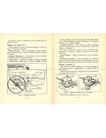 1952 CITROËN TRACTION AVANT INSTRUCTIEBOEKJE FRANS, Auto diversen