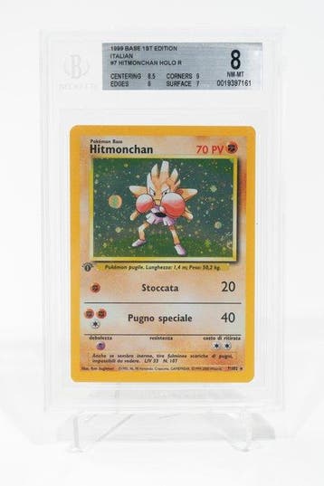 Pokémon - 1 Graded card - Hitmonchan 7/102 - Beckett 8 -, Nieuw