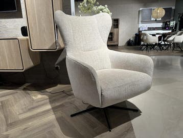 Relaxfauteuil Sinta medium - beige **SHOWROOMMODEL**, Nieuw, Stof