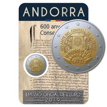 Andorra 2 Euro Consell de la Terra 2019, Verzenden