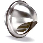 Bolrooster RVS Ø 100mm met schoepen en muggengaas, Verzenden, Nieuw