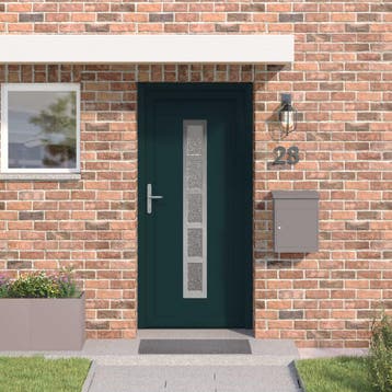vidaXL Voordeur Antracietkleurig 98 x 208 cm PVC, Verzenden, Nieuw