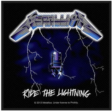 Metallica - Ride The Lightning - patch officiële merchandise, Ophalen of Verzenden, Nieuw, Kleding