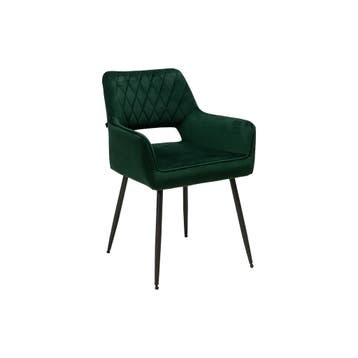 Stoel Mieke - Donkergroen - Velvet - G-Line, Verzenden, Nieuw in verpakking