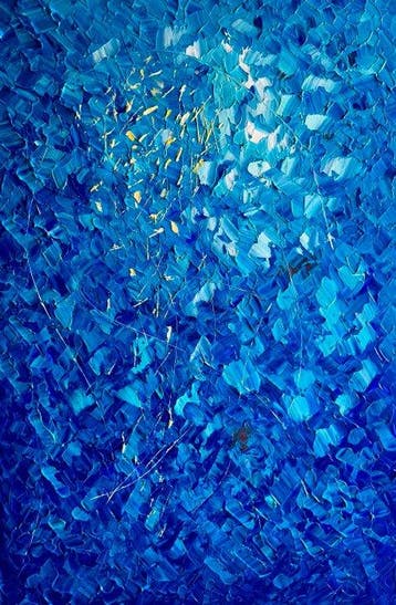 Miroslav Spadrna (pintorcheco) - Constelación Azul - XL