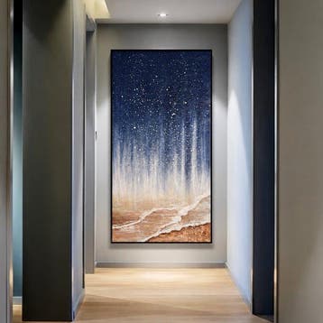 Pietro Monteleone - Starry Beach (Large size 160 x 80 cm), Nieuw