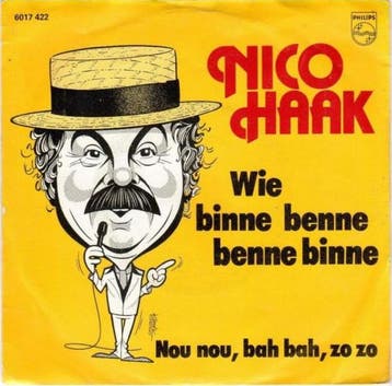 vinyl single 7 inch - Nico Haak - Wie Binne Benne Benne B..., Verzenden, Zo goed als nieuw, 7 inch, Pop