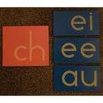 Schuurpapieren dubbelklanken in blokschrift, Verzenden, Nieuw