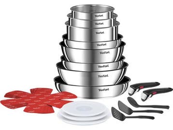 Tefal Ingenio Emotion ON Pannenset - 20-delig - RVS -, Huis en Inrichting, Keuken | Potten en Pannen, Verzenden, Nieuw