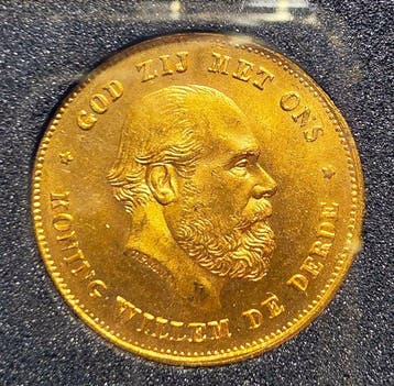 Nederland. Willem III. 10 Gulden 1875 (Zonder minimumprijs)