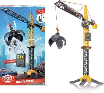 Simba Mighty Crane Hijskraan 110cm - Vanaf 3 jaar, Ophalen of Verzenden, Zo goed als nieuw