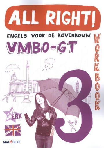 All Right workbook 3 vmbo gt 9789034576736, Zo goed als nieuw