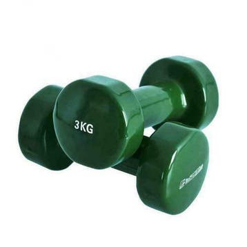 Vinyl dumbbellset (2 x 3 kg, Verzenden, Nieuw