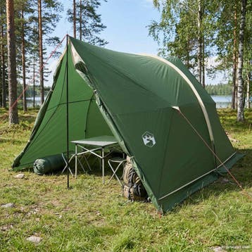 vidaXL Waterdichte Tent Groen 185T Polyester met PU Coating, Verzenden, Nieuw, Tot en met 2