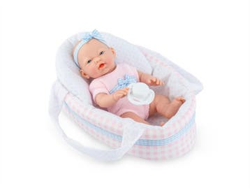Mini Golosinas Baby pop met reiswieg (21 cm), Nieuw