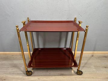 Serveerwagen - Metaal, kunststof - Vintage serveertrolley, Antiek en Kunst