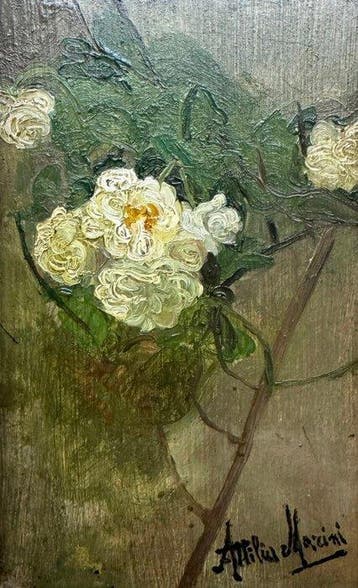 Attilia Marini (XIX-XX) - Composizione floreale
