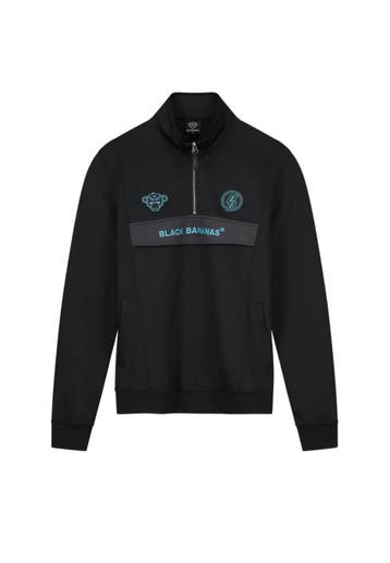 Black Bananas Hook Tracktop MENFW22.2.31 Zwart-S, Kleding | Heren, Sportkleding, Verzenden, Nieuw, Zwart