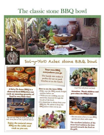 SOL-Y-YO Mexicaanse tafelbarbecue vuurschaal met decoratie, Ophalen of Verzenden, Nieuw, SOL-Y-YO, Met accessoires