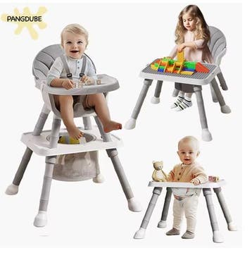 Multifunctionele Peuterstoel en Tafel – Eten, Spelen, Leren, Verzenden, Nieuw